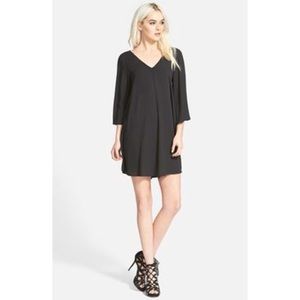 Nordstrom Leith black shift dress